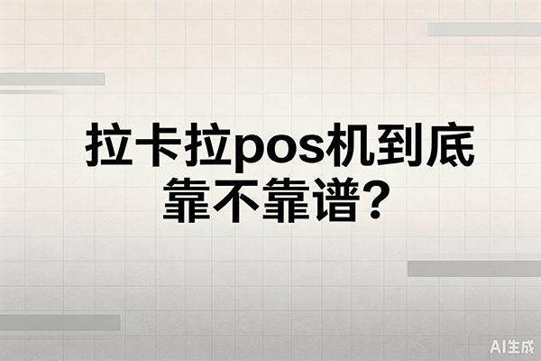 拉卡拉pos机靠谱吗