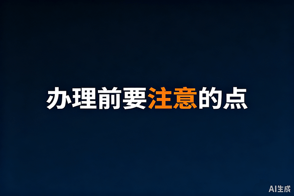办理注意事项