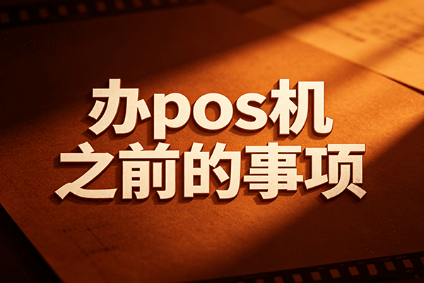 办pos机前事项