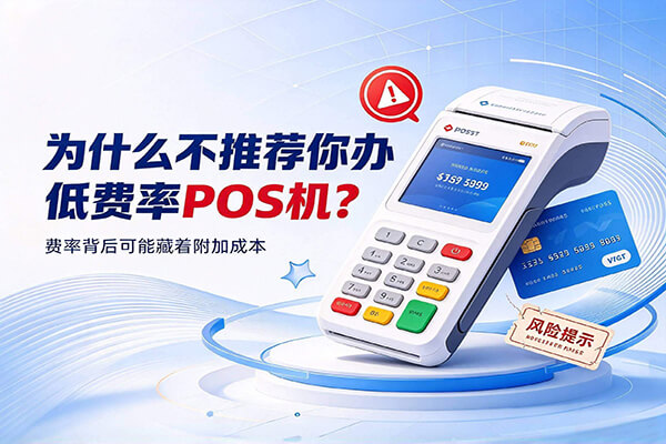 为什么不推荐办低费率pos机